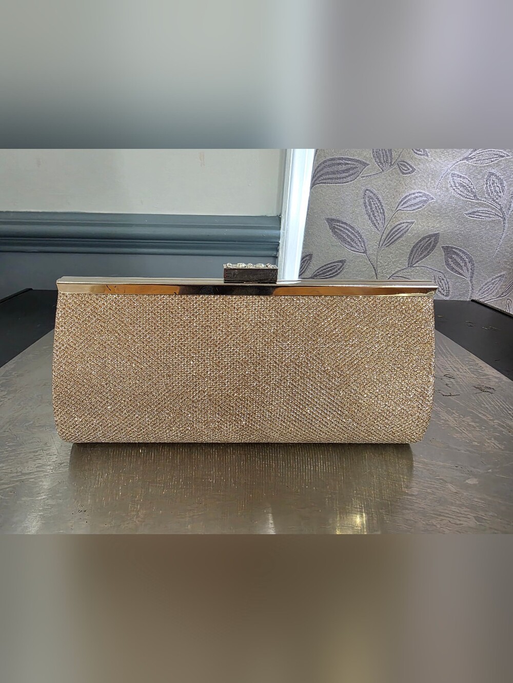 Sparkling Gold Clutch Evening Bag